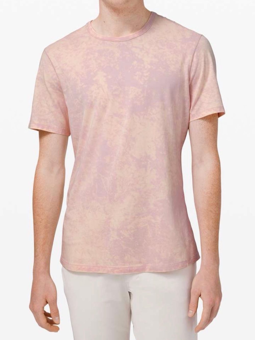 Lululemon 5 Year Basic Tee in Cloudy Wash Misty Pink Men’s XL